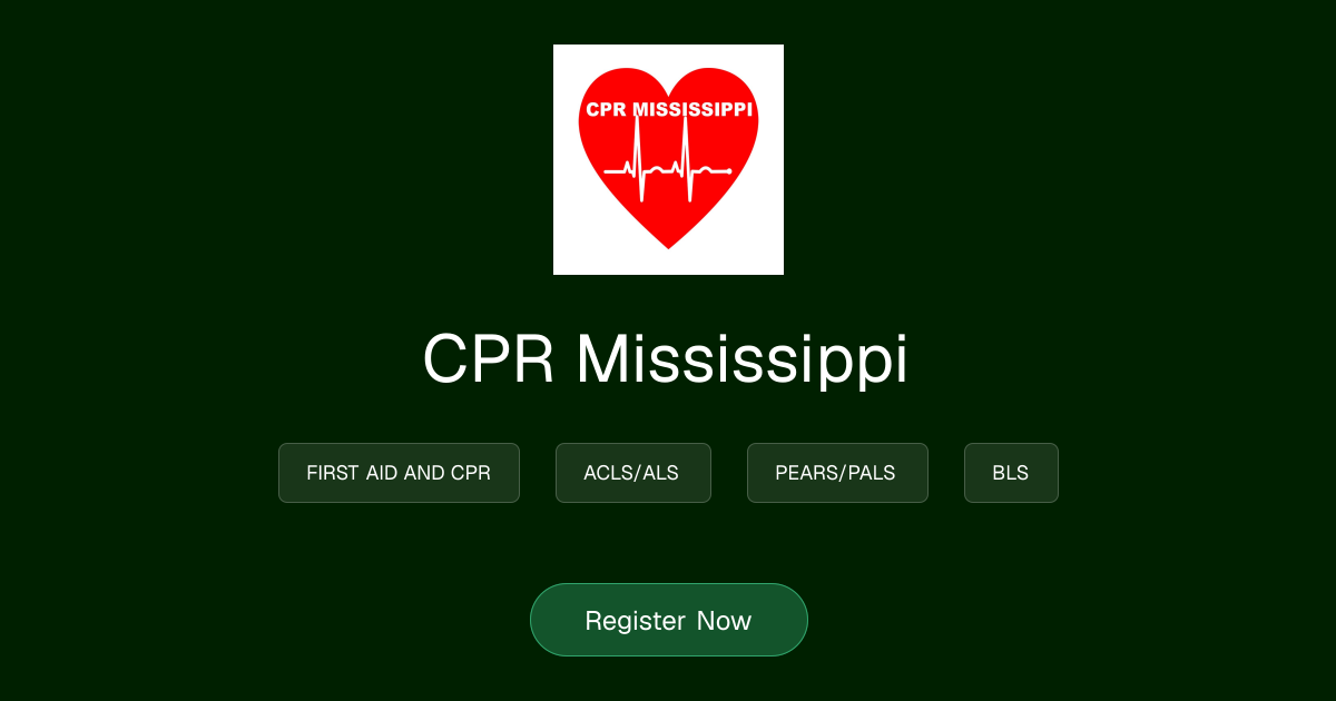 Courses | CPR Mississippi