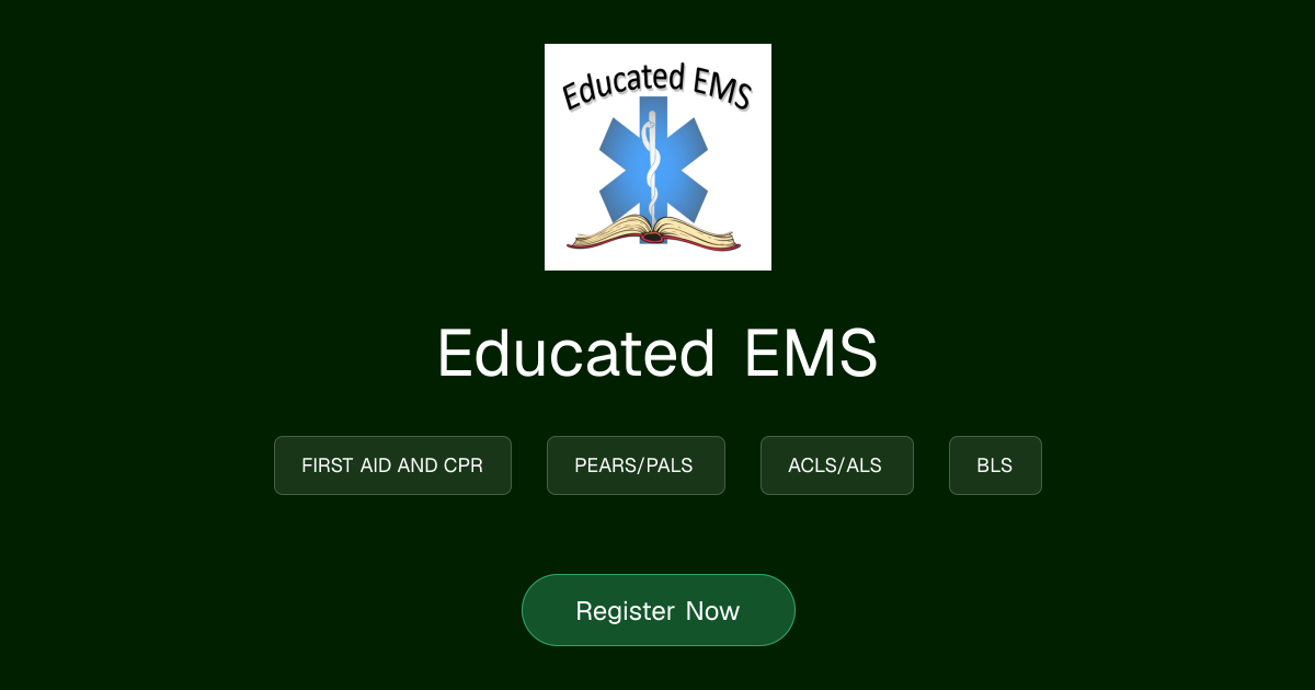 Courses | Educated EMS