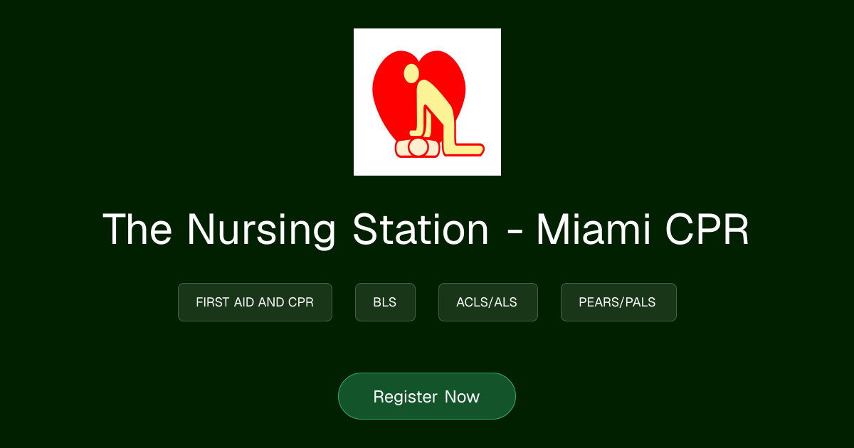 Courses | The Nursing Station - Miami CPR